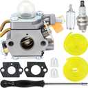 Powtol 308054043 Carburetor for Ryobi CS26 SS26 RY09056 CS30 SS30 EX26 RY28040 RY28020 RY28000 RY09053 RY09055 RY28025 RY28021 26CC Trimmer Brushcutter