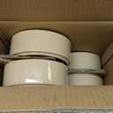 GBHOME Ceramic Dinnerware Sets for 4, 12 Pieces Stoneware Plates and Bowls Sets, Reactive Glaze Dishes -Scratch Resistant, Dishwasher&Microwave Safe-Warm Sand