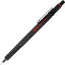 Rotring 600 Full-Metal Body 0.7mm Mechanical Pencil, Black, for Precise Ruler-Based Drawing