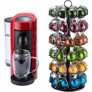 Vertuo Pod Holder 6 Tier for Vertuo Pod Holder Small for Vertuo Pod Stand (60 Pods Capacity)