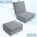 MABOZOO 2 Pcs Foldable Hot Tub Booster Seat, Adjuatable 2 Heights Extra Thick Hot Tub Pillow Bath Seat with Back Support Cushions, Washable Bathtub Cushion for Indoor Outdoor (Gray) (Grey)