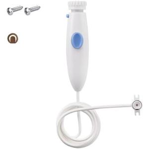Replacement Hose and Handle Parts Compatible with Waterpik Water Flosser WP-100 WP-140 WP-150 WP-900 Series Oral Irrigator, Plastic Handle, Oral Hygiene Accessories (Pause Button)