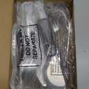 Patelai Serving Utensils Set Include Stainless Steel Large Spoons Slotted Spoons Forks Tongs Soup Ladle and Pie Server for Parties Buffet Catering, Dishwasher Safe(Silver,10 Pieces)