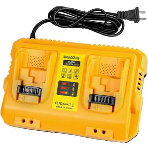 DCB102 20V MAX Battery Charger Replacement for Dewalt Battery Charger, 2 Port Charger Compatible with Dewalt 12V-20V Batteries