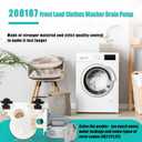Upgraded 280187 8181684 Front Load Clothes Washer Drain Pump Filter Assembly, 120V 60Hz 0.70W 0.95A, 1200164 Drain Pump Compatible with Whirlpool Duet Maytag Epic Kenmore HE Front Load Washers