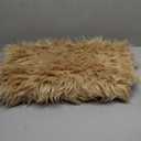 Ultra Soft Fluffy Rug Beige Faux Sheepskin Fur Area Rug Shaggy Couch Cover Seat Cushion Furry Carpet Beside Rugs for Bedroom Floor Sofa Living Room Runner 3ft