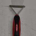 Tuff Pupper Dog Undercoat Rake Tool | Easily & Safely Remove Dead, Matted Or Knotted Hair | Ergonomic Dematting Comb For Thick Coats | Non-Slip Safety Handle Provides Precision Control Against Knots