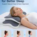 Ergonomic Cervical Pillow for Neck Pain Relief, Grey, 60*36*13cm