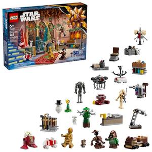 LEGO Star Wars Advent Calendar 2025 Kids Toy - Holiday Countdown Playset with 24 Toys for Boys & Girls, Ages 6+ - Includes C-3PO & BB-8 Figures - Star Wars Gift Idea for Christmas - 75418