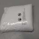 Breling 1 Pcs Ruffled Split Dorm Desk Skirt 42" L x 24" W x 30" H, White