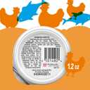 Purina Friskies Natural, Grain Free Wet Cat Food Lickable Cat Treats, Lil' Soups Flaked Chicken - (Pack of 8) 1.2 oz. Tubs