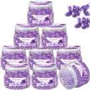 9 Pcs Air Freshener Gel Bulk Odor Eliminator Beads 10 Ounces Long Lasting Air Freshener Scent Beads for Home, Office, Bathrooms, Cars, Boats, Rvs and Pet Areas(Lavender)
