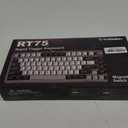YUNZII RT75 Rapid Trigger Wired Gaming Keyboard,Hall Effect Magnetic Switch,Adjustable Actuation Esports,75% TKL Layout with Knob,RGB Backlit, PBT Keycaps for Mac/Win (Black, Outemu Switch)