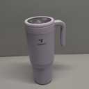 REDUCE Chiller Vacuum Insulated 40 oz Tumbler with Spill-Proof Silicone Straw - Sustainable Tritan Lid with Water Intake Markers - Soft Sit Base Travel Mug - Dishwasher Safe - Gentle Lavender