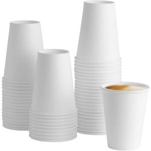 GUSTO [16 oz.- 100 Pack Paper Hot Cups, Coffee Cups - White (Formerly Comfy Package)