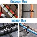 Black Zip Ties 0.19 * 11.81 Inch 200 Pack UV Resistant Nylon Wire Ties,Tensile Strength Heavy Duty Cable Wire Ties for Indoor and Outdoor Use