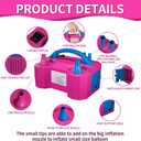 SINBEE Balloon Pump Electric Party Decorations - Electric Balloon Pump for Balloon Arch Kit, Portable Dual Nozzle Balloon Inflator