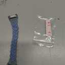 Wearlizer Compatible with Fitbit Charge 6 Bands/Charge 5 Bands for Women, Cute Stretchy Braided Solo Loop Wristband Slim Soft Elastic Replacement Strap Accessories for Charge 5 6 Band, Sky Blue S