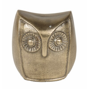 HD Designs Aluminum Owl - Gold