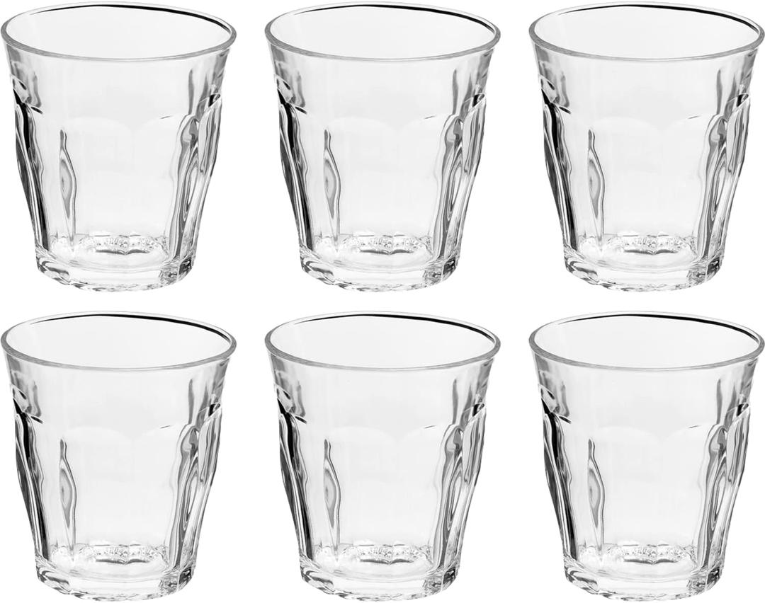 Duralex Picardie Drinking Cups 220 ml Pack of 6 (Clear)