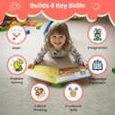 QuTZ Talking Pen Book Set, Learn to Read Sound Books, Learning Toys with 8 Tap to Read Books, 600+ Words & Fun Facts, 6 Phonics Story Books, 700+ Games, Educational Toy for Kids 3+ (Cardboard Version)