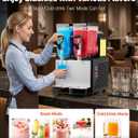VEVOR Slushie Machine, 6L/1.6Gal x 2 Tank Commercial Slushy Maker, Frozen Drink Maker with Self-Cleaning, Margarita Machine for Restaurants Bars Party for Slushie, Margaritas, Milkshake & More