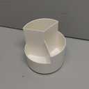 Desk Pencil Pen Holder, 3 Slots 360-Degree Spinning Organizers, Desktop Storage Stationery Supplies, Cute Cup Pot for Office, School, Art Supply, Kids - White