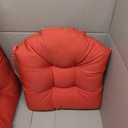 18 x 18 Outdoor Seat Cushions Set Waterproof Patio Seat Pad Rocking Chair Cushion with Ties for Indoor Outdoor Red, Set of 2