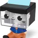 Pop-up Notes Dispenser for Desk, Idea Boy Sticky Note Holder for Office School, Cute Office Supplies, 3x3 in, Magnetic Design, Blue, 1 Pack(Patented)