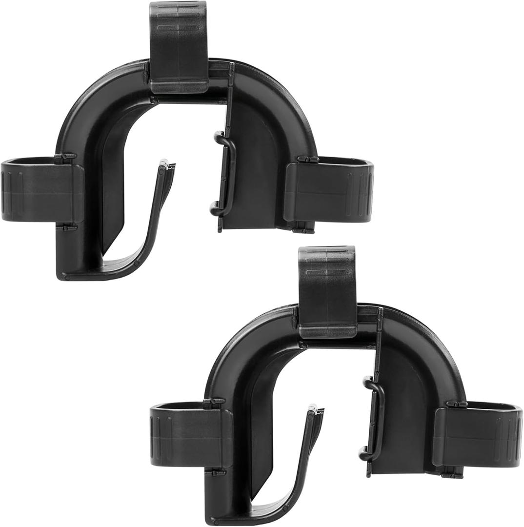 2 Pack Rim Connector Replacement for Fluval Fx4/Fx5/Fx6 Parts, High Performance Canister Filter Accessories, Hose Fitting Rim Connector and Clips Bracket Adapter Parts for Aquarium Fish Tank Filters