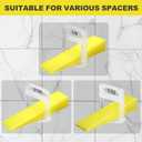 DGSL Tile Leveling System Tile Wedges, 200PCS Reusable Tile Leveling Wedges for 1/8", 1/16", 1/32" Tile Spacers, Tile Leveling Clips and Tile Leveler Installation