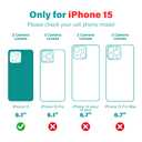 HIGLYCASE Compatible with iPhone 15 Case with Invisible Magnetic Kickstand [Compatible with MagSafe] [10-FT Military Drop Protection] Slim Hard Back Soft Edge Phone Cover 6.1 Inch, Purple