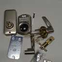 Veise Keypad Door Lock with Handle, Keyless Entry for Front Door & Bedroom, Electronic Lock with Code, Auto-Locking, Easy Installation, Passage Mode, Satin Nickel