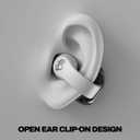 Skullcandy Push 720 Open Wireless Open Ear Bluetooth Earbuds, Headphones, Waterproof, Clip-On Lightweight Design, 30 Hours Battery, Wireless Charging Pouch, Microphone for iPhone Android - Chrome