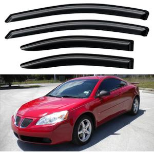 Window Visors Rain Guards Shield for 2005-2010 Pontiac G6, Out-Channel Window Vent Wind Deflectors Visors Shades for 05-10 Pontiac G6