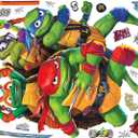 RoomMates RMK5443TBM Teenage Mutant Ninja Turtles Mutant Mayhem Group Giant Peel & Stick Wall Decals