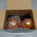 LED Strobe Light, 12V-24V Warning Emergency Safety Flashing Beacon Lights with Magnetic and 16.4 ft Straight Cord Vehicle Forklift Truck Tractor Golf Carts UTV Car Bus (2 PCS, Amber)