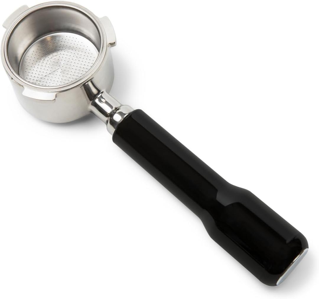 51mm Bottomless Portafilter for DeLonghi EC680 EC685, 3-Ear Naked Portafilter, Stainless Steel Espresso Filter Basket, Barista Upgrade for Dedica Series