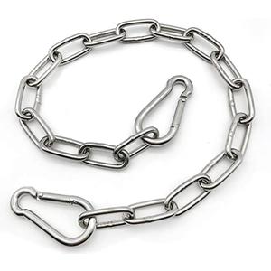 Heavy Duty Stainless Steel Chain 550LB Capacity for Punching Bags Hanging Chair Hammocks Swing Trapeze Yoga