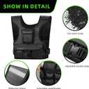 Adjustable Weighted Vest for Women, Customizable 0-18 lbs Strength Training Vest with 10 Removable Sandbag, Breathable Design, Reflective Safety Strips for Running, Hiking, and Fitness (Black)