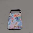Case Compatible with iPhone 17 Pro Max,Scratch Resistant Hybrid 2-Layer Hard Shell Phone Case,Seashells Beach Summer Jellyfish Collage