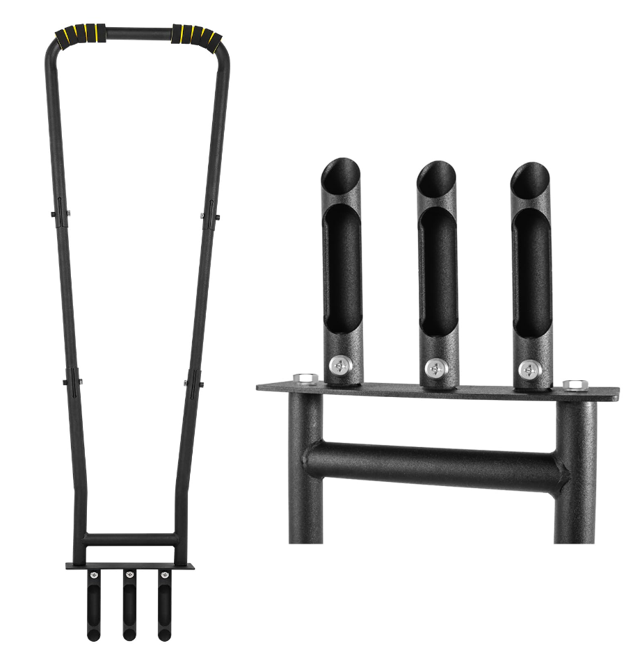 Manual Lawn Coring Aerator Tool with 3 Replaceable Hollow Tines, U-Shaped Non-Slip Handle & Foot Pedal for Garden and Yard Aeration