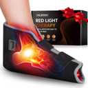 Red Light Therapy for Feet & Ankle, Infrared Light Therapy Foot Wrap with Timer, Comfortable Wearable Red Light Therapy Shoe for Feet Ankle Heel, Up to Foot Size 12.
