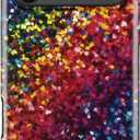 for iPhone 17 Pro Case, Wireless Charging Compatible,Dual-Layer Protection with Stylish Wildflower Design, Soft Silicone + Hard Shell, Cute Chic Phone Cover for Women - Sparkle Spectrum