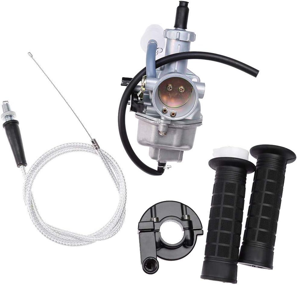 Carburetor Carb Replacement for HONDA XR 100 XR 100R XR100R XR100 CRF100F XR200 XR200R XL125S XL100S CB125S with Handlebar Hand Grips Throttle Cable