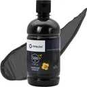 Artecho Black Acrylic Paint - Large 500ml Bottle, Non-Toxic, Ideal for Canvas, Rocks, Wood, Fabric, Ceramic