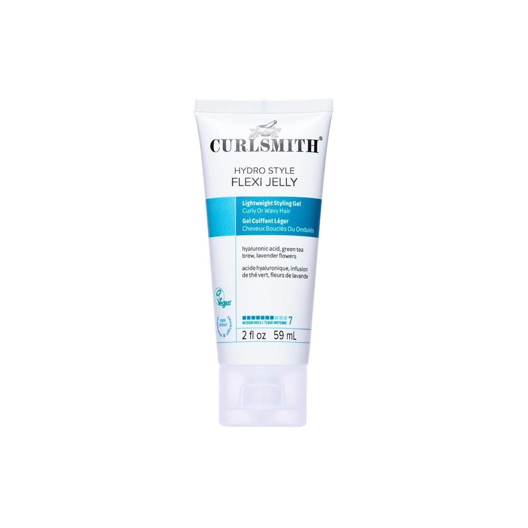 CURLSMITH Hydro Style Flexi - Curl Defining, Medium Hold Jelly Styler, For Bouncy Curls, For All Curl Types, Vegan & Cruelty Free (2 Fl Oz (Pack of 1))