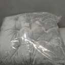 Set of 4 Square Chair Pads Indoor Seat Cushions Pillows with Ties Soft Comfortable Non Slip Chair Mat for Kitchen Dining Office Desk Living Room Outdoor Tatami 15.5" - Gray