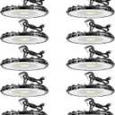 150W UFO LED High Bay Light - UL Listed, 5000K Daylight, 16,500LM, IP65 Waterproof for Warehouse/Factory/Workshop - High Bay LED Shop Lights Plug-and-Play, (10-Pack 120V)