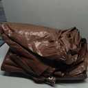 RAINDEWAY 4x10 Feet Super Heavy Duty 18 Mil Brown Poly Tarp Cover, UV Resistant, Weatherproof, Multipurpose Waterproof Poly Tarp with Grommets and Reinforced Edges